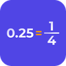 Decimal to Fraction Calculator Logo