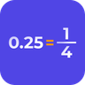 Calculadora de Decimal para Fração