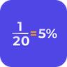 Fraction to Percent Calculator Logo