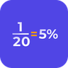 Calculadora de Fração para Porcentagem