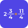 Calculateur  de nombre mixte en fraction impropre
