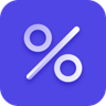 प्रतिशत गणक Logo