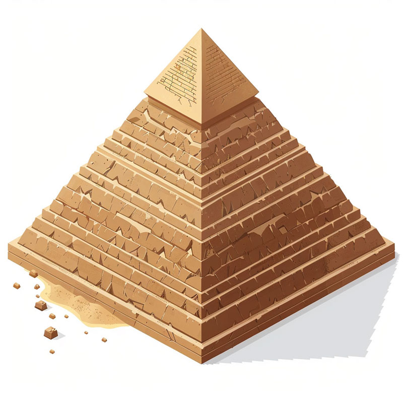 정사각형 피라미드