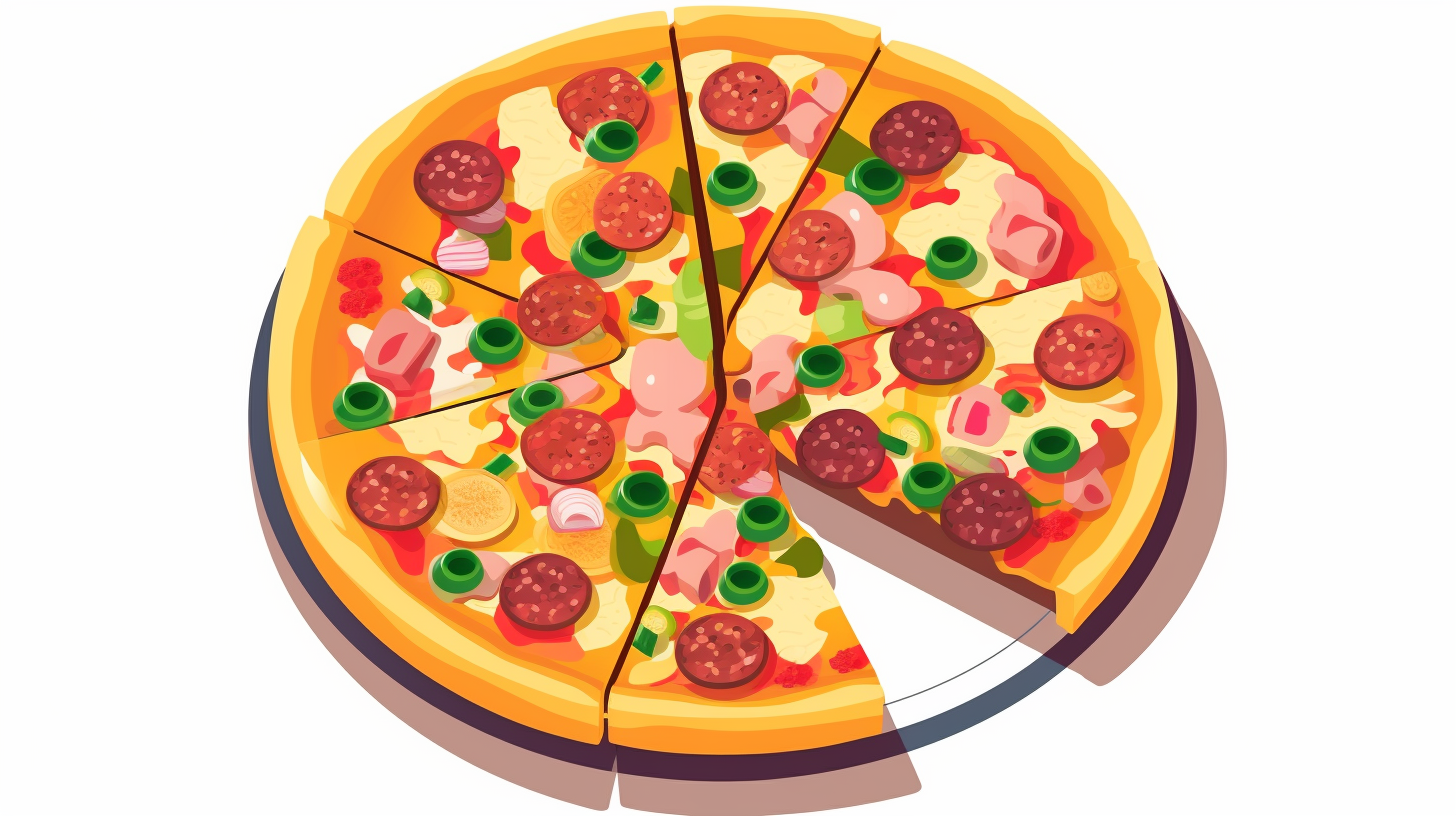Exemple de fraction de pizza